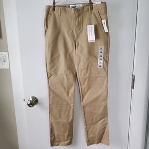 NWT Old Navy Built-In Flex Skinny Tan Chinos